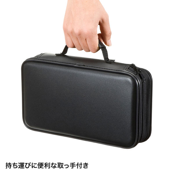 サンワサプライ DVD・CDセミハードケース(96枚収納・ブラック) FCD