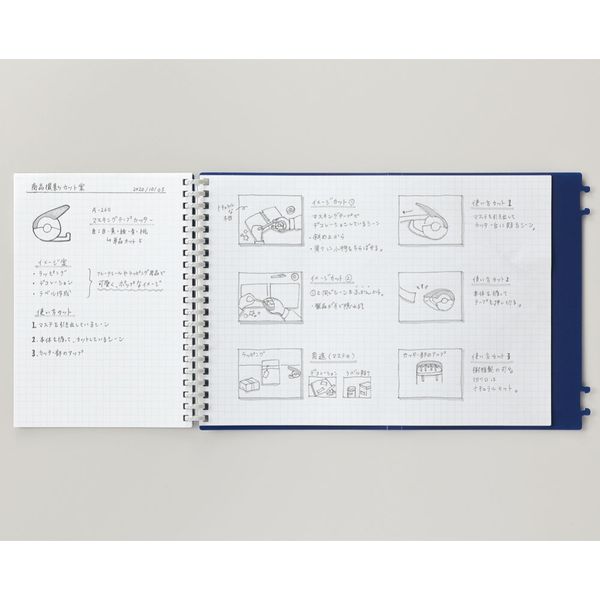 リヒトラブ hirakuno ツイストノート B6/セミB5E 21穴 リーフB6