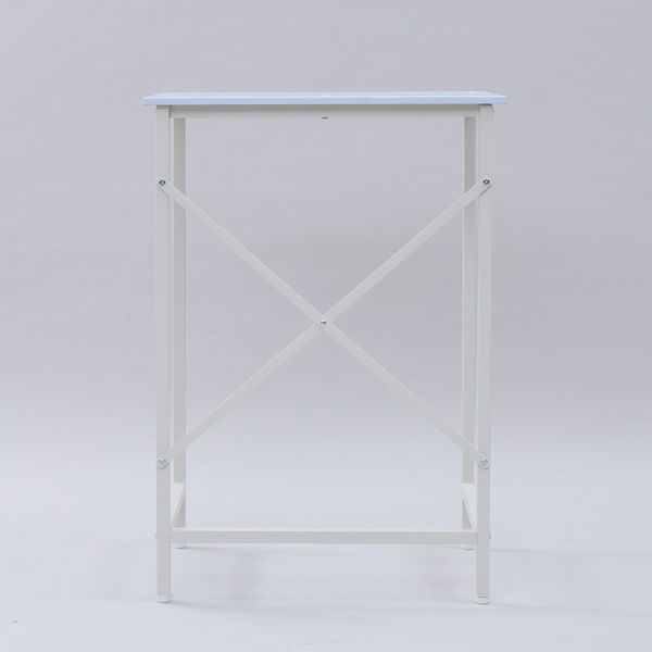 YAMAZEN スタンディングデスク 幅700×奥行480×高さ1000mm ホワイト FSD