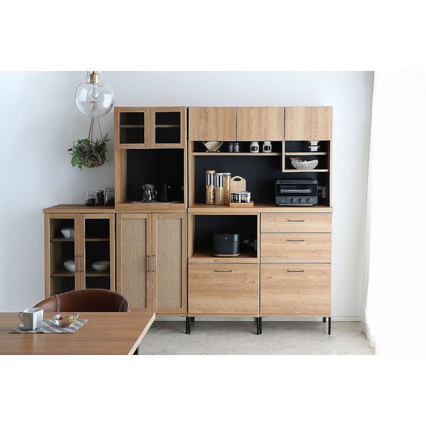 軒先渡し】東馬 TMフォカス ガラス扉 収納 幅598×奥行395×高さ870mm