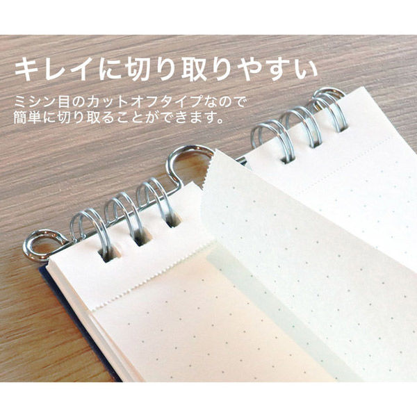 サンノート TwoDucks A7 ハンギングリングメモ 70枚 IVYE TD0008 1冊