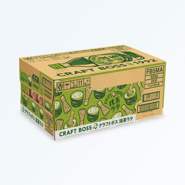 【高額売筋】 サントリー クラフトボス アスクル - 1箱(24本入) 500ml 抹茶ラテ ドリンク