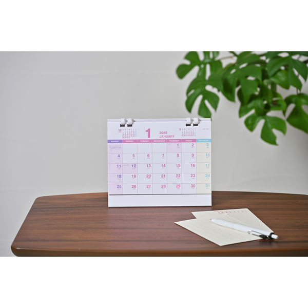 アウトレット】【2026年度版カレンダー】紙工芸やまだ 卓上 プラリング