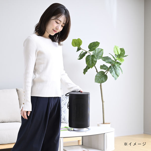 YAMAZEN セラミックヒーター コンパクト 室温センサー 首振り マイコン