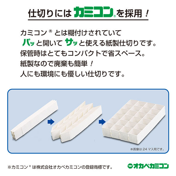 金鵄製作所 カミコンバイアルケース 緩衝ウレタン付 1640 マス数 金鵄製作所 カミコンバイアルケース 緩衝ウレタン付 1640 マス数