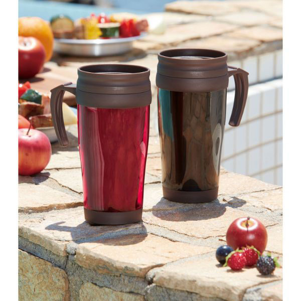 内海産業 蓋付きダブルウォールマグカップ450ml1個 2708611 1