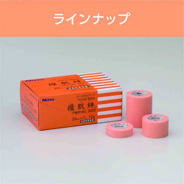 旧品】ニトムズ 優肌絆不織布(肌) 3252 1箱(12巻入