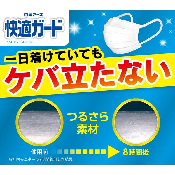 白元アース 快適ガードマスク 小さめサイズ 1箱（60枚入