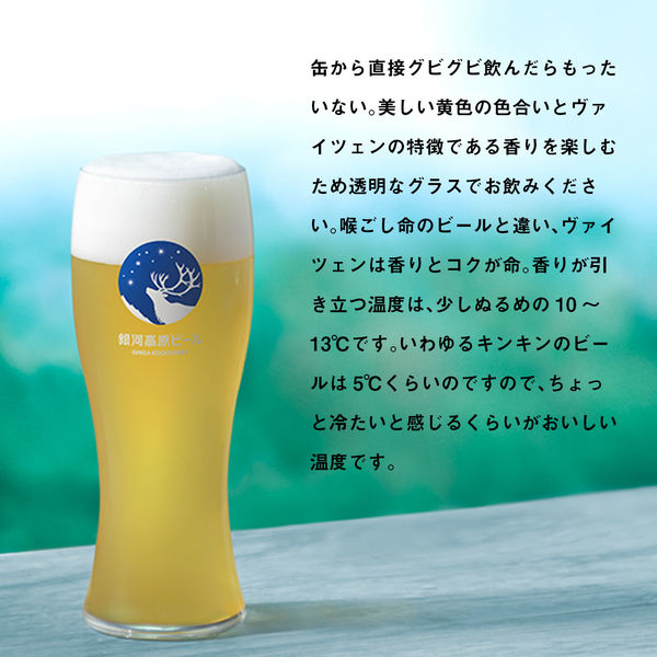 日本製 小麦のビール 24本 クラフトビール 銀河高原ビール 12本入り箱