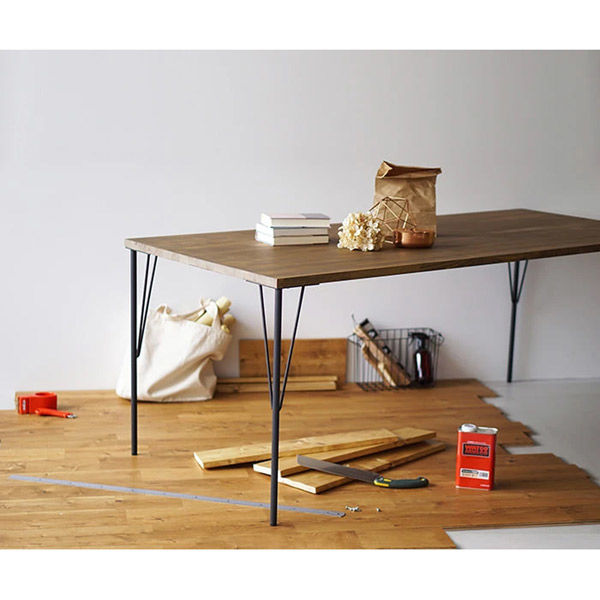 北欧家具 木製 アンティーク 大型作業台 テーブル 書斎デスク