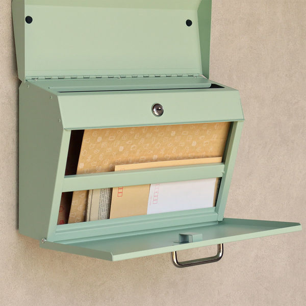 MOJYU ダフネ 壁掛けポスト セージグリーン 1台（直送品）