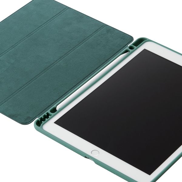 iPad10.2 インチケース クリアグリーン iPad 9 8 7世代 - iPadアクセサリー