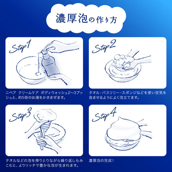 ニベアクリームケアボディウォッシュ ヨーロピアンソープ ボディソープ