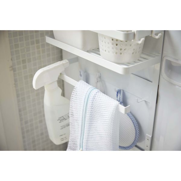 tower(タワー) 洗濯機横マグネット収納ラック ホワイト 1個 山崎実業 【送料無料】 tower(タワー) 洗濯機横マグネット収納ラック ホワイト 1個 山崎実業 【送料無料】