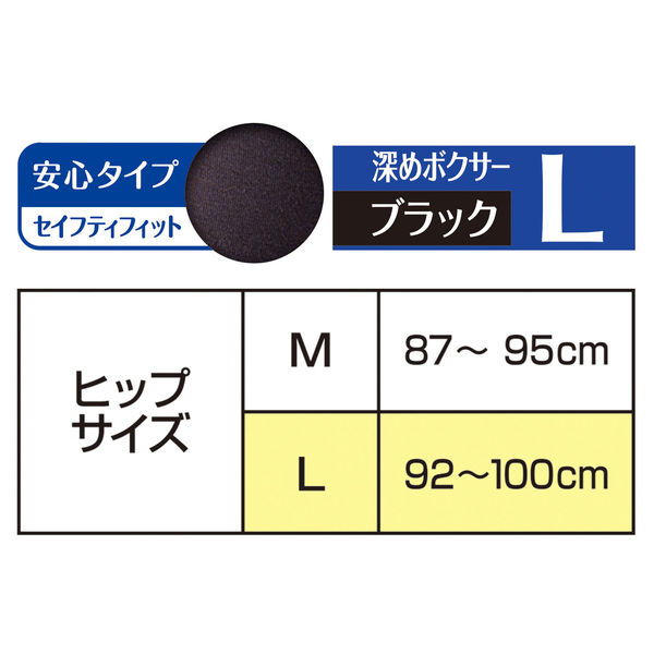 サニタリーショーツ ソフィ セイフティフィット ブラック L 1個（1枚入