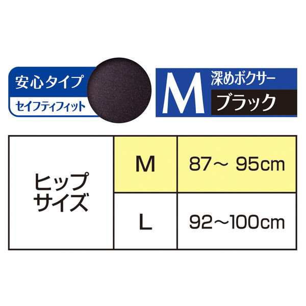 サニタリーショーツ ソフィ セイフティフィット ブラック M 1