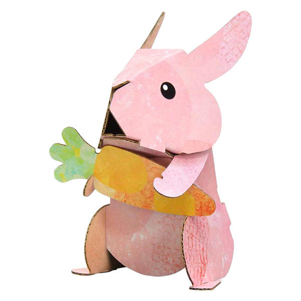 hacomo 工作キット ダンボール うさぎのたまご 難易度2 427060 1個