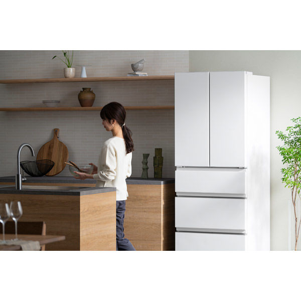 アイリスオーヤマ 冷凍冷蔵庫 428L IRSN-FX43A-W シルキーホワイト 1台