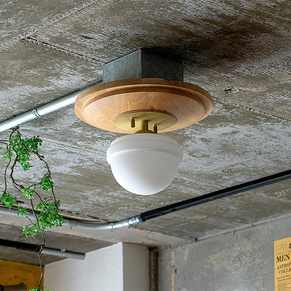 TIC ラグドル 1灯シーリングライト 照明 A60/ホワイト付 ナチュラル TC