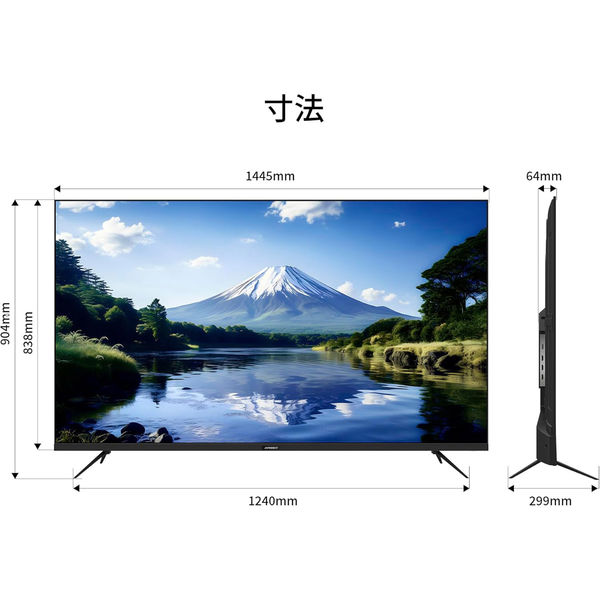JAPANNEXT 65インチ ワイド 4K液晶ディスプレイ JN-IPS65UHD-U 1
