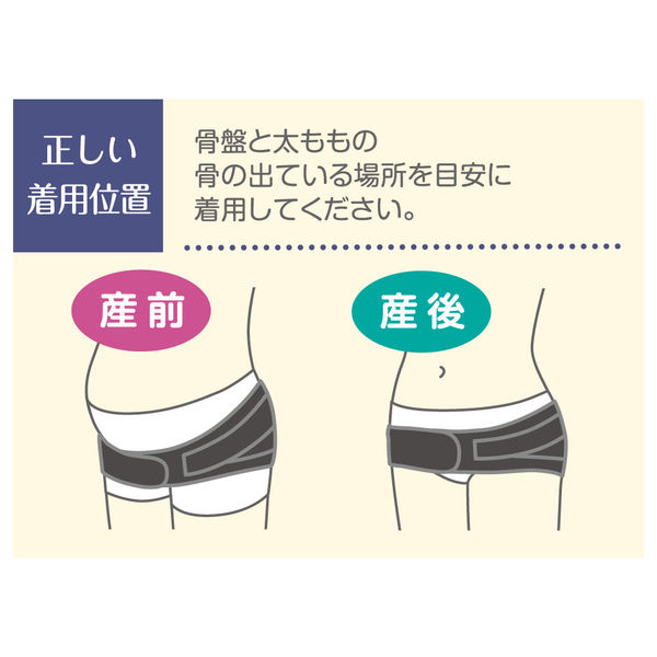 ピジョン 妊娠中から使える骨盤ベルト Mサイズ 4937006521382 1
