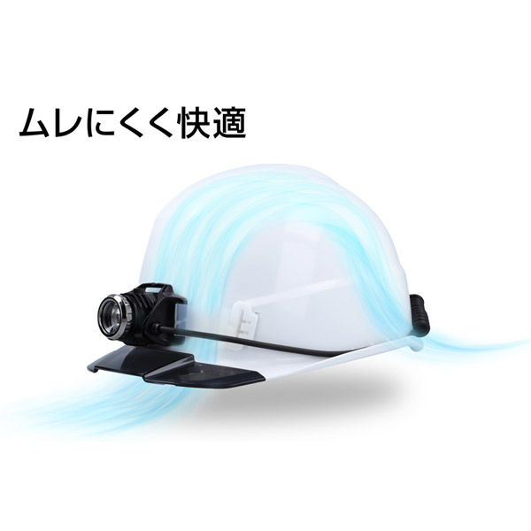 GENTOS ジェントス【作業用ヘルメット】GRIT AIR+電気用モデル白