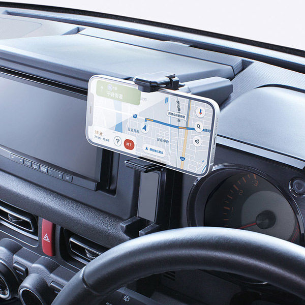 槌屋ヤック JB64/74 ジムニー専用 スマートフォンホルダー SY