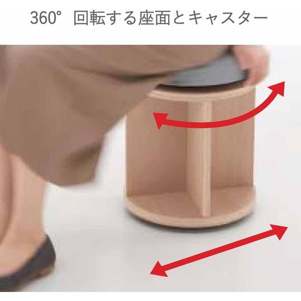 組立設置込】コクヨ CHESS(チェス) キャスター付 回転スツール