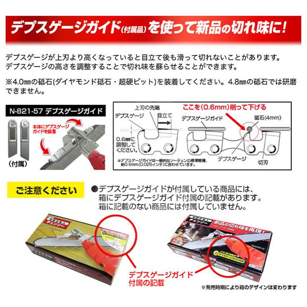 ニシガキ工業 刃研ぎ名人チェンソー 目立機 N-821（直送品） - アスクル