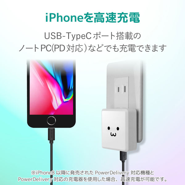 Lightningケーブル 1.2m USB Type-C[オス] - ライトニング[オス