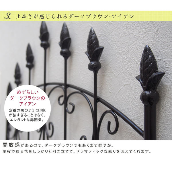 住まいスタイル アイアンローズフェンス220 ハイタイプ 幅620×奥行20