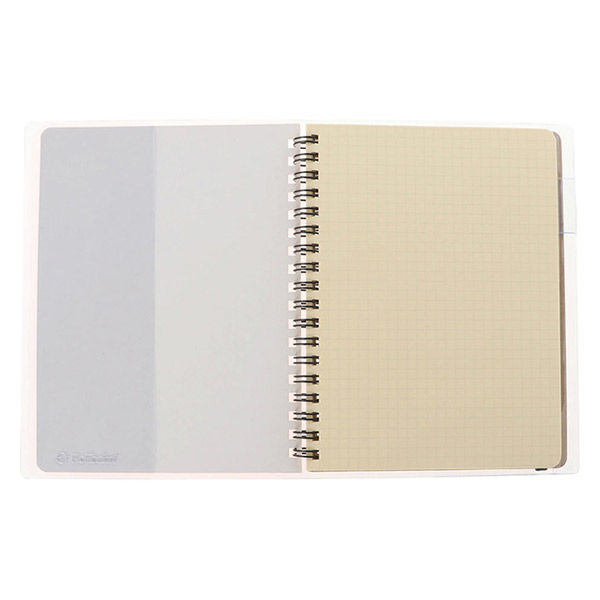 ロルバーン ポケット付メモカバー L クリア 透明 ノートカバー デル