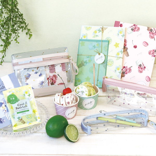 ラボクリップ メモ ドルチェーノ ジェラートカフェ ピンク B22-GCML01