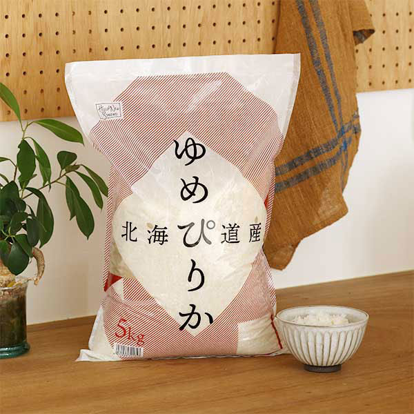 北海道産 ゆめぴりか 20kg 1セット(20kg：5kg×4袋) 【精白米】 令和5年産 米 木徳神糧 オリジナル - アスクル