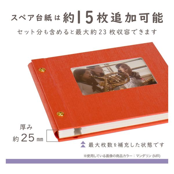 セキセイ ライトフリーアルバム マンダリン XP-5318-56 1セット