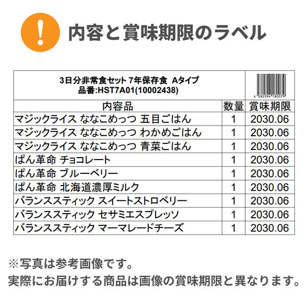 8セット】3日間分 非常食Aセット 7年保存食詰替え用 アルファ米 8セット】3日間分 非常食Aセット 7年保存食詰替え用 アルファ米