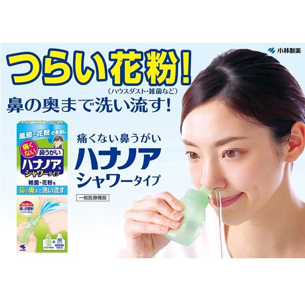 小林製薬 ハナノア 専用洗浄液（洗浄器具なし） 500mL 2箱セット 鼻 