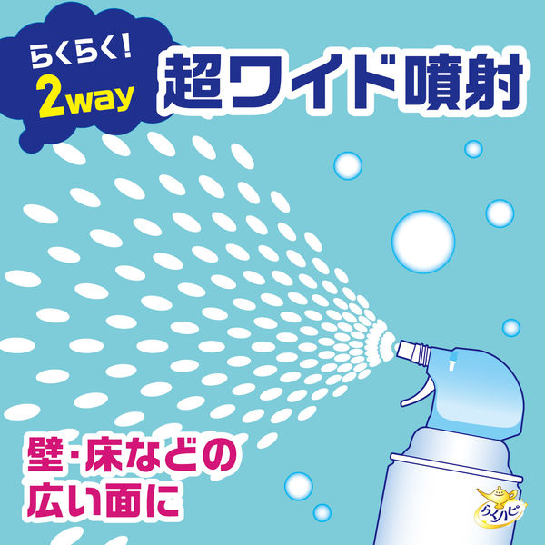 らくハピ くるくるバブルーン お風呂まるごと 泡スプレー 360ml 1箱