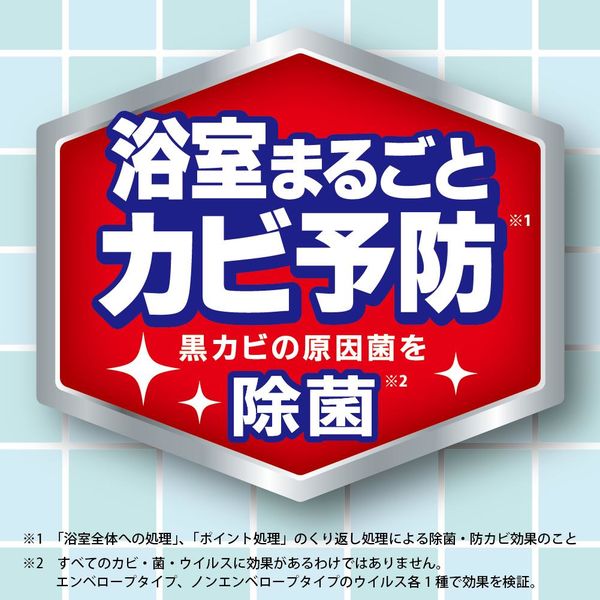 お風呂の防カビムエンダー 40プッシュ ハーバルミントの香り 1本 大日本除虫菊