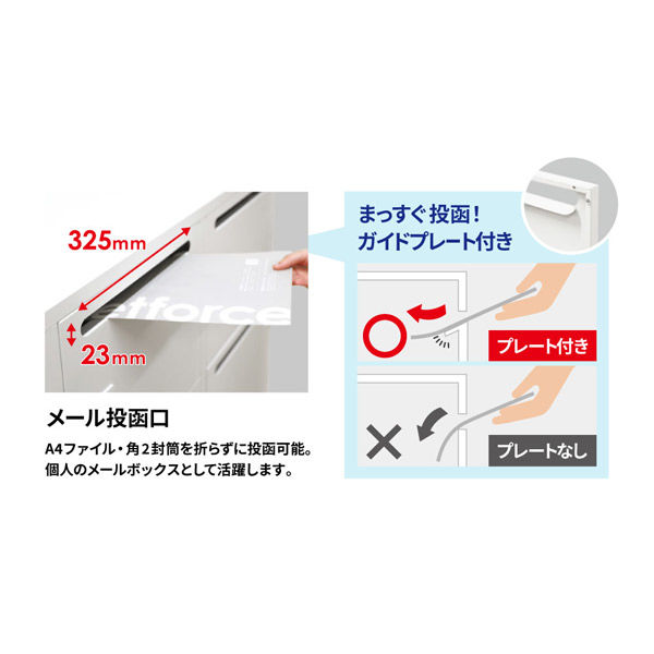 ネットフォース ファシル パーソナルロッカー 8人用 ダイヤル錠 幅900