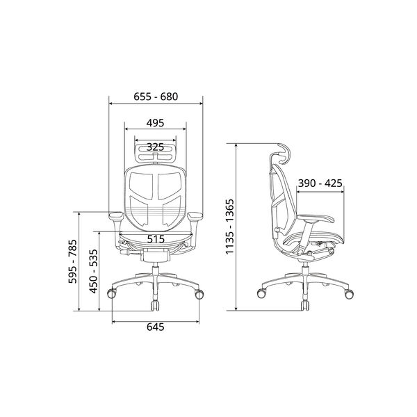 軒先渡し】関家具 エルゴヒューマン ENJOY2 ハイバック EJ2-HAM-BF-BK