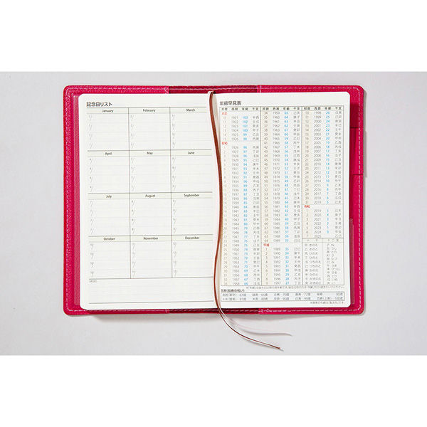 高橋書店 【2024年版】T'beau4 手帳判 見開き1週間 日曜始まり レッド
