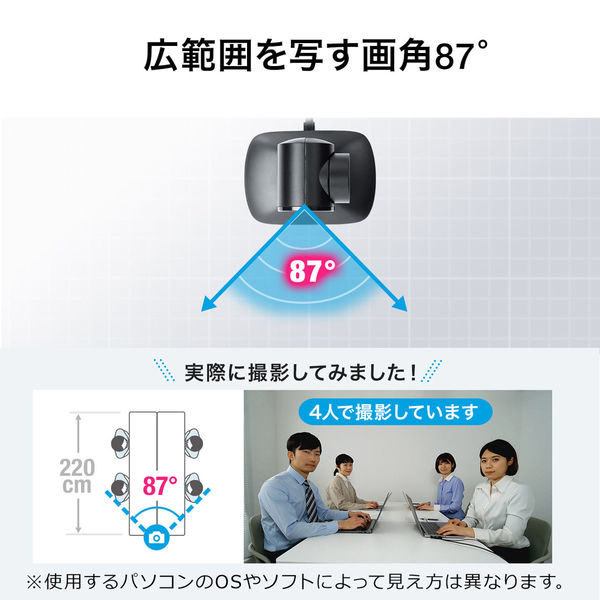 サンワサプライ ダイレクト:自動追尾型カメラ 400-CAM072N 1個 サンワサプライ ダイレクト:自動追尾型カメラ 400-CAM072N 1個