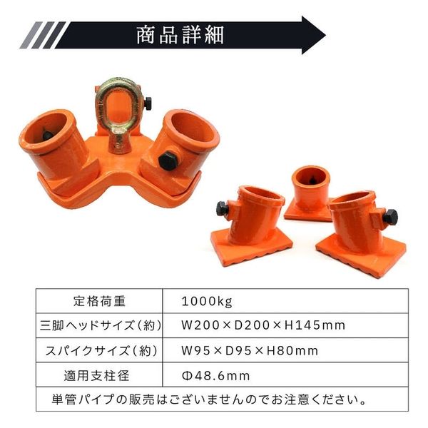 ベスト・アンサー 三脚ヘッド 1t 固定用ベース3個セット diy-063