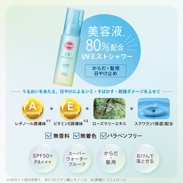 サンカットR プロテクトUV ミスト 60mL 無香料 SPF50+・PA+++ 日焼け