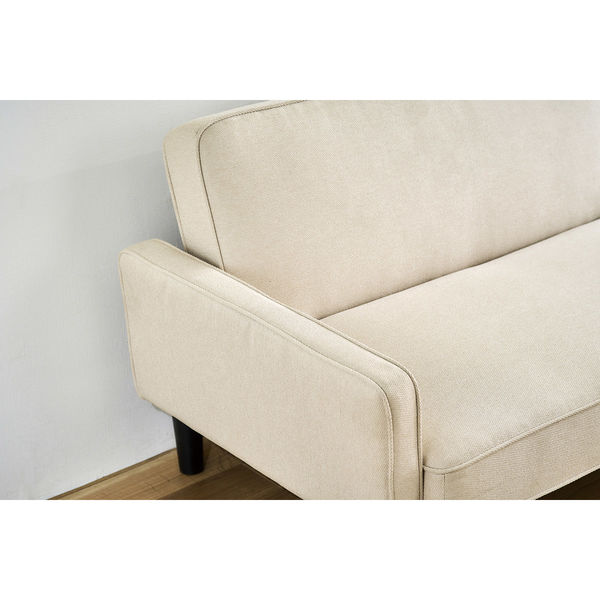 アイリスオーヤマ 2人掛けリクライニングソファ アイボリー RSB-2S 1台