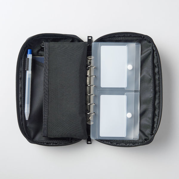 無印良品 パスポートケース用リフィル クリアポケット 仕切付 1枚入 約20×10cm 1セット（4個） 良品計画 - アスクル