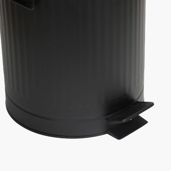 ベストコ ゴミ箱 ふた付き 12L ペダル式 静音設計 丸型 ブラック