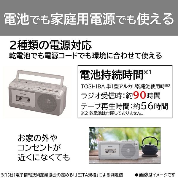 ω東芝 オーディオ【TY-XKR1(H)】グレー うつら ラジオカセット