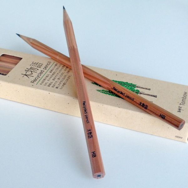 トンボ鉛筆 【木物語】リサイクル鉛筆 HB ナチュラルえんぴつ 12本入(1
